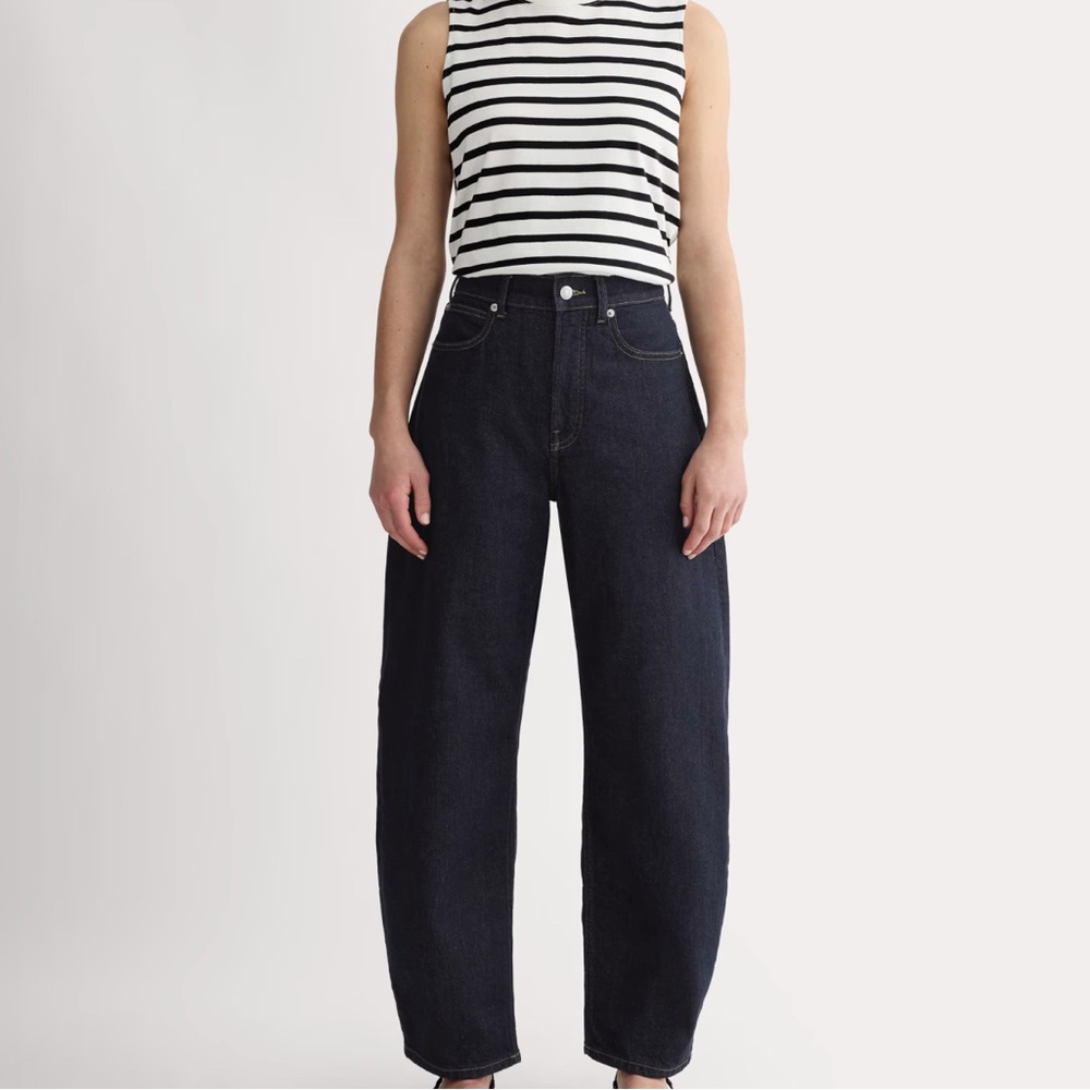 Everlane Way-High Curve Jean, Pure Blue